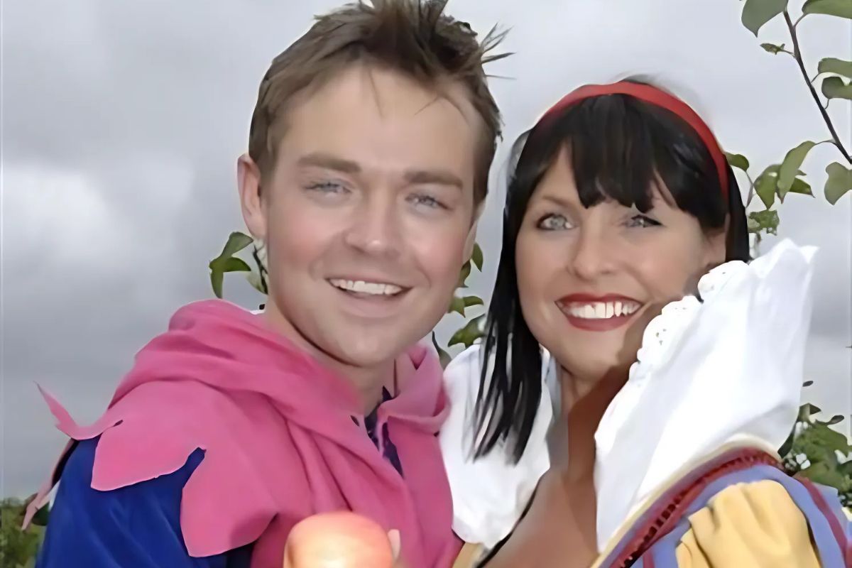 Stephen Mulhern with Emma Barton